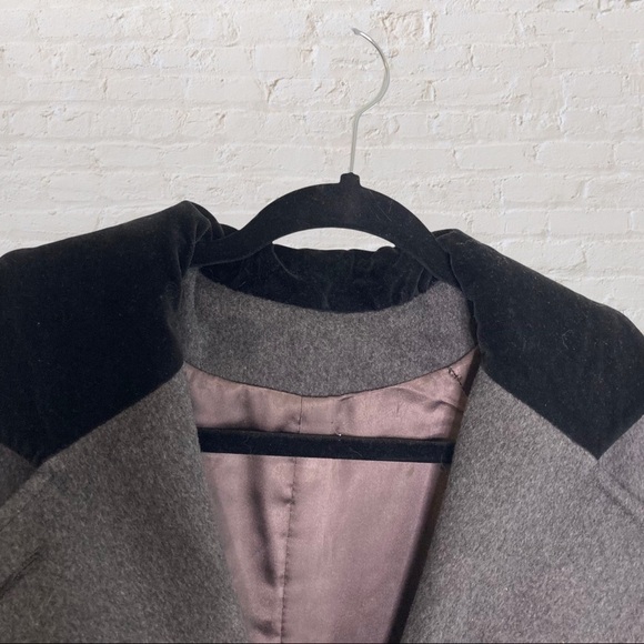 Ada Gray Double-Breasted Coat - Picture 6 of 11